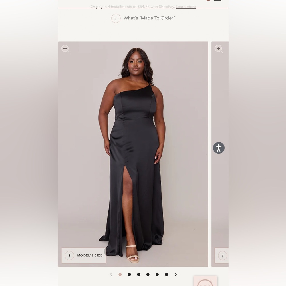 Elegant Black One-Shoulder Dress- Revelry Inez Satin Dress